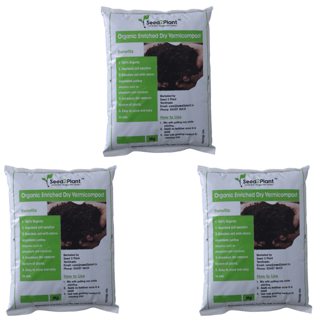 Enriched Dry Vermicompost 100% Organic