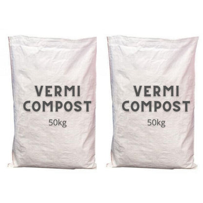 Vermicompost(Dry) Enriched 100% Organic - Bulk Pack (25kg and 50kg Sack)