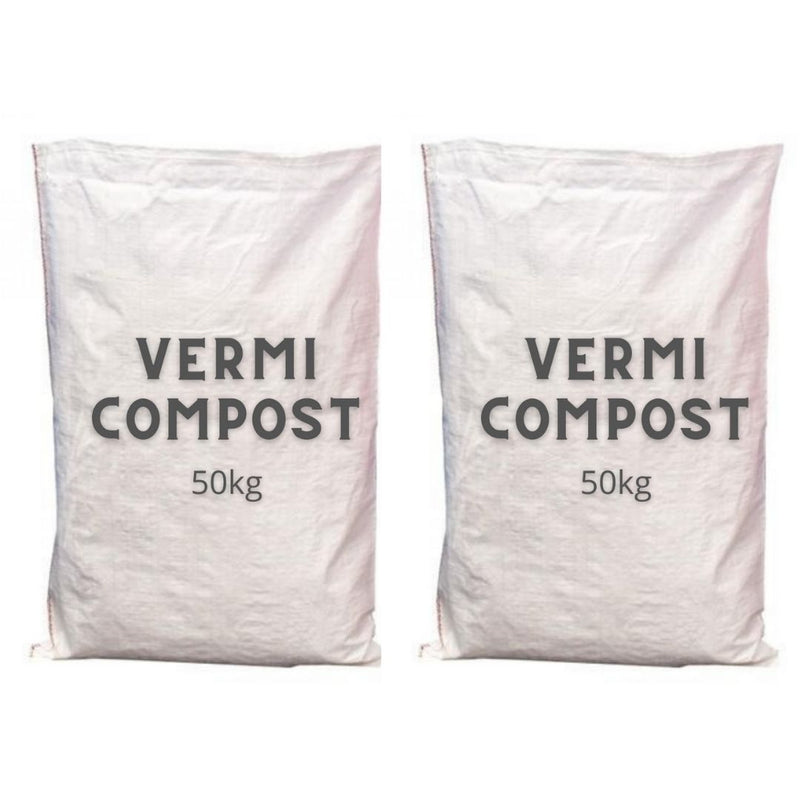 Vermicompost(Dry) Enriched 100% Organic - Bulk Pack (25kg and 50kg Sack)