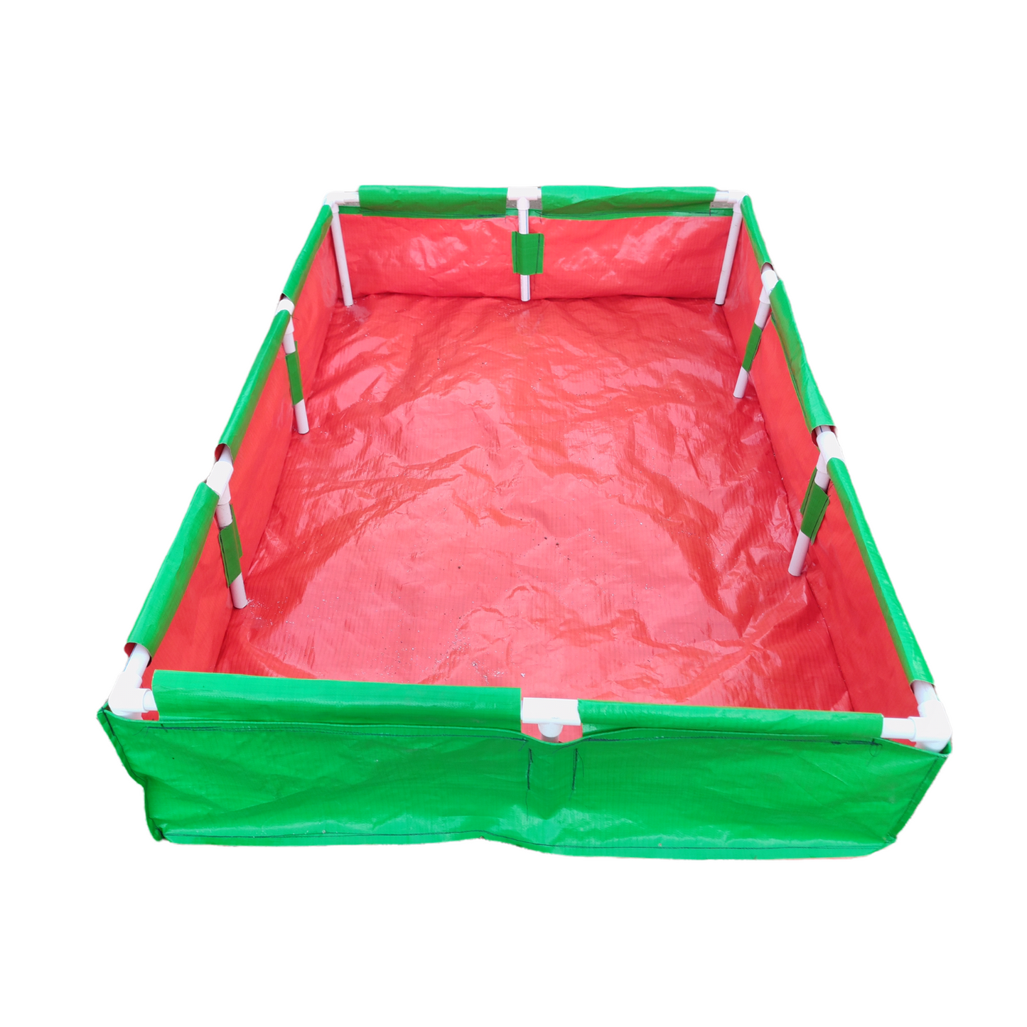 72x48x12 Inches (6x4x1 Ft) - 220 GSM HDPE Rectangular Grow Bag With Supporting PVC Pipes
