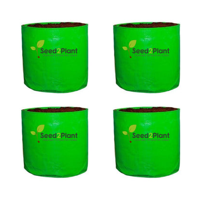 9x9 Inches (¾x¾ Ft) - 220 GSM HDPE Round Grow Bag
