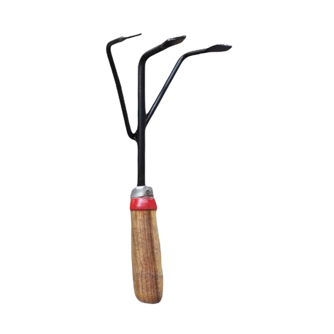 Hand Cultivator Gardening Tool - Wooden Handle