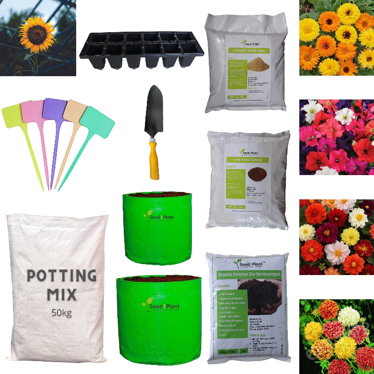 The Bud - Starter Flower Terrace Garden Kit