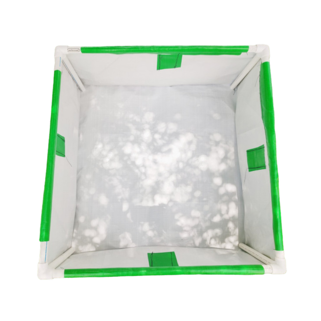 36x36x12 Inches (3x3x1 Ft) - 400 GSM HDPE Rectangular Grow Bag With Supporting PVC Pipes