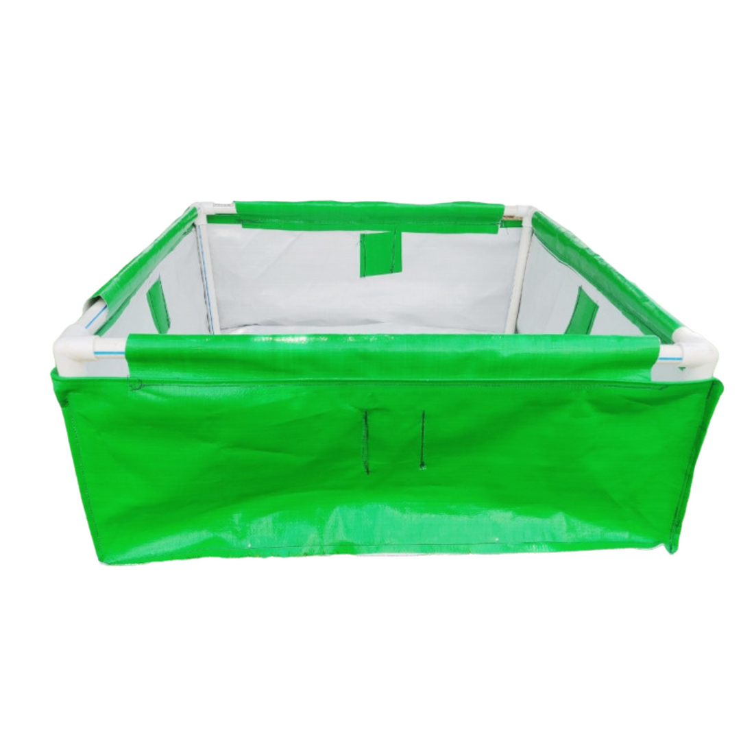 36x36x12 Inches (3x3x1 Ft) - 400 GSM HDPE Rectangular Grow Bag With Supporting PVC Pipes