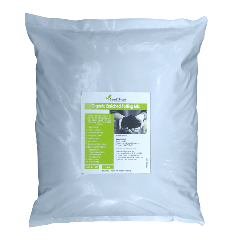 Potting Soil- 100% Organic with 8 Fertilizers and 4 Beneficial Microbes