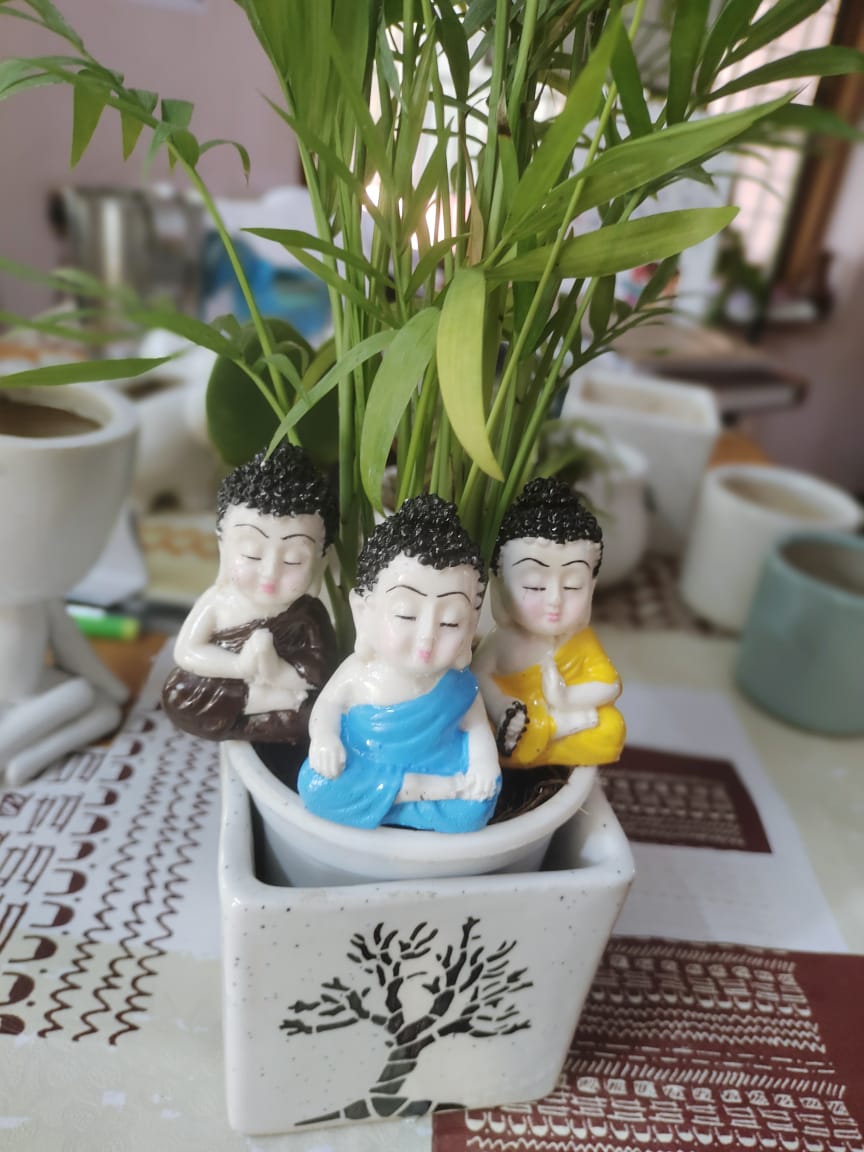 Meditating Buddha Miniature Garden Toys