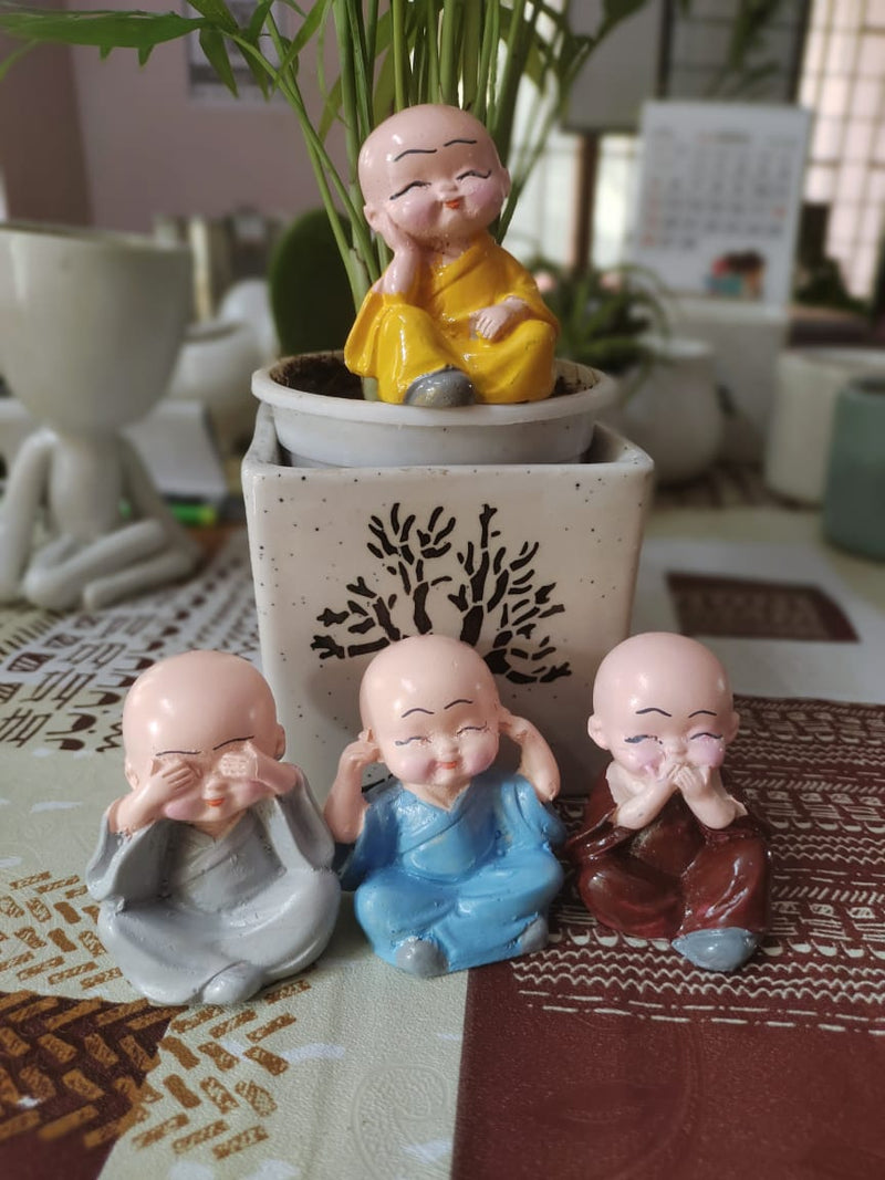 Monk Wisdom Buddha Miniature Garden Toys